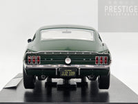KK-Scale 1968 Ford Mustang GT 390 Fastback Bullitt Steve McQueen Green 1:18 - New