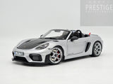 Norev 2023 Porsche 718 Spyder RS Weissach Package GT Silver Metallic 1:18 - New