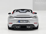 Norev 2023 Porsche 718 Spyder RS Weissach Package GT Silver Metallic 1:18 - New