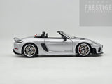 Norev 2023 Porsche 718 Spyder RS Weissach Package GT Silver Metallic 1:18 - New