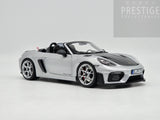 Norev 2023 Porsche 718 Spyder RS Weissach Package GT Silver Metallic 1:18 - New