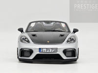 Norev 2023 Porsche 718 Spyder RS Weissach Package GT Silver Metallic 1:18 - New
