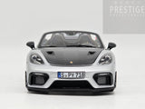 Norev 2023 Porsche 718 Spyder RS Weissach Package GT Silver Metallic 1:18 - New
