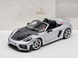 Norev 2023 Porsche 718 Spyder RS Weissach Package GT Silver Metallic 1:18 - New