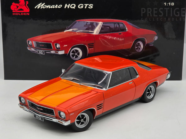 AUTOart 1973 Holden HQ Monaro GTS Tangerine w Lone O'Ranger Stripes 1:18 - USED / READ