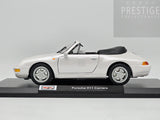 Maisto 1994 Porsche 911 (993) Carrera Cabriolet Pearl White 1:18 Scale Model Car - New