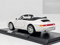 Maisto 1994 Porsche 911 (993) Carrera Cabriolet Pearl White 1:18 Scale Model Car - New