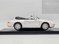 Maisto 1994 Porsche 911 (993) Carrera Cabriolet Pearl White 1:18 Scale Model Car - New