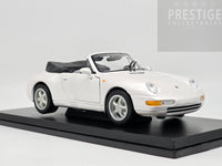 Maisto 1994 Porsche 911 (993) Carrera Cabriolet Pearl White 1:18 Scale Model Car - New