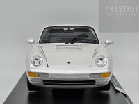 Maisto 1994 Porsche 911 (993) Carrera Cabriolet Pearl White 1:18 Scale Model Car - New