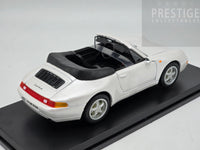 Maisto 1994 Porsche 911 (993) Carrera Cabriolet Pearl White 1:18 Scale Model Car - New