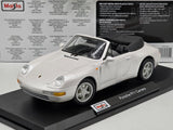 Maisto 1994 Porsche 911 (993) Carrera Cabriolet Pearl White 1:18 Scale Model Car - New