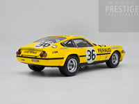 Kyosho 1972 Ferrari 365 GTB4 Competizione Daytona #36 Louis Feraud Yellow - USED