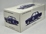 AUTOart 1964 Ford Lotus Cortina Mk1 Jim Mckeown Neptune Racing #3 Blue 1:18 - USED