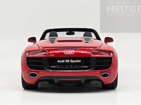 Kyosho Audi R8 Spyder V10 5.2 FSI Quattro Red 1:18 Scale - USED / READ
