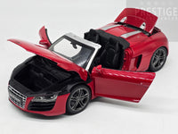 Kyosho Audi R8 Spyder V10 5.2 FSI Quattro Red 1:18 Scale - USED / READ