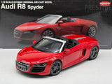Kyosho Audi R8 Spyder V10 5.2 FSI Quattro Red 1:18 Scale - USED / READ