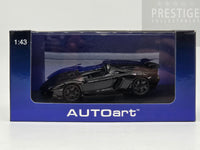 AUTOart 2012 Lamborghini Aventador J Gloss Black 54653 1:43 Scale - New
