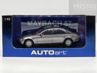 AUTOart 2002 Maybach 57 SWB Light Grey / Grey Metallic 56153 1:43 - New