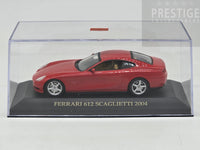 IXO - Ferrari Boxed - 2004 Ferrari 612 Scaglietti Rosso Corsa Red 1:43 - Pre-owned