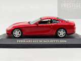 IXO - Ferrari Boxed - 2004 Ferrari 612 Scaglietti Rosso Corsa Red 1:43 - Pre-owned