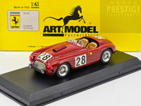 Art Model 1950 Ferrari 166 MM Spa LeMans Lord Selsdon-Lucas #28 Red 1:43 - Preowned