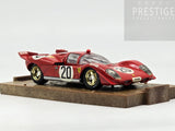 Brumm Models 1970 Ferrari 512S 1000km Circuit De Spa Ickx / Surtees #20 Red 1:43 - Used