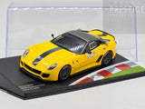 Altaya 2010 Ferrari 599XX #97 Programme Yellow K. Aluko 1:43 Scale - New