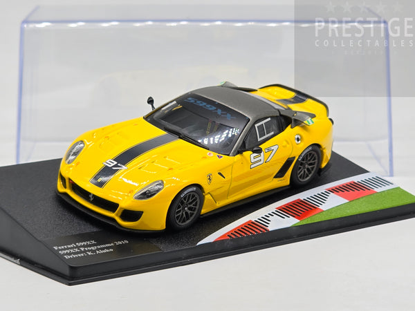 Altaya 2010 Ferrari 599XX #97 Programme Yellow K. Aluko 1:43 Scale - New