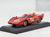 Best Model 1970 Ferrari 312P Coupe Daytona Parkes / Posey #24 Red 1:43 - Preowned