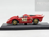 Best Model 1970 Ferrari 312P Coupe Daytona Parkes / Posey #24 Red 1:43 - Preowned