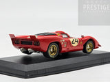 Best Model 1970 Ferrari 312P Coupe Daytona Parkes / Posey #24 Red 1:43 - Preowned