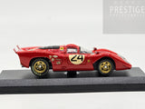 Best Model 1970 Ferrari 312P Coupe Daytona Parkes / Posey #24 Red 1:43 - Preowned