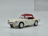 Vanguards Triumph Spitfire MKIII (Mk3) Cream w Red Removeable Roof 1:43 - As New