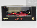 Hot Wheels Elite 1994 Ferrari 412 T1 Formula 1 Gerhard Berger #28 Red 1:43 - Ex-display