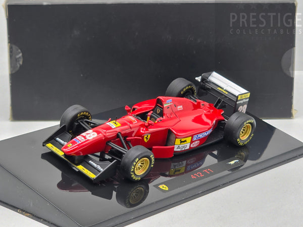 Hot Wheels Elite 1994 Ferrari 412 T1 Formula 1 Gerhard Berger #28 Red 1:43 - Ex-display