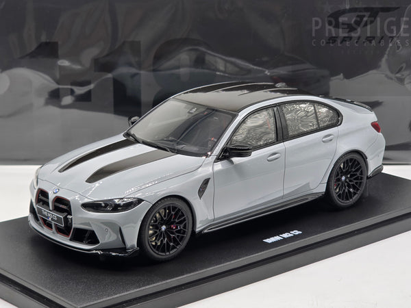 GT Spirit 2024 BMW M3 CS (G80) Brooklyn Grey Metallic GT510 1:18 Model Car - New