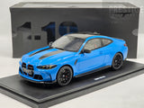 GT Spirit 2024 BMW M4 CS G82 Rivera Blue GT511 1:18 Scale - New