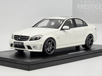 GT Spirit 2007 Mercedes Benz C63 AMG Sedan W204 Diamond White GT928 1:18 - New