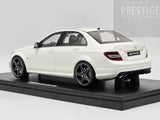 GT Spirit 2007 Mercedes Benz C63 AMG Sedan W204 Diamond White GT928 1:18 - New
