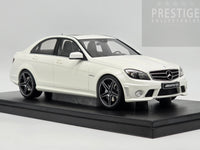 GT Spirit 2007 Mercedes Benz C63 AMG Sedan W204 Diamond White GT928 1:18 - New