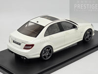 GT Spirit 2007 Mercedes Benz C63 AMG Sedan W204 Diamond White GT928 1:18 - New