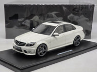 GT Spirit 2007 Mercedes Benz C63 AMG Sedan W204 Diamond White GT928 1:18 - New