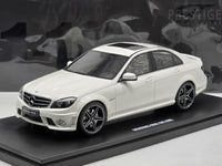 GT Spirit 2007 Mercedes Benz C63 AMG Sedan W204 Diamond White GT928 1:18 - New