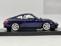 GT Spirit 2002 Porsche 911 Carrera 4S Coupe 996.2 Dark Blue Metallic GT938 1:18 - New