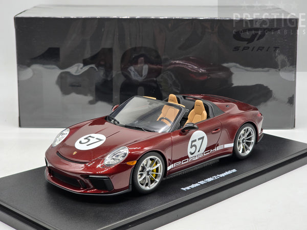 GT Spirit 2019 Porsche 911 Speedster Heritage Edition 991.2 Cherry Red #57 1:18 - New