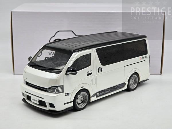 Ottomobile 2008 Toyota Hiace Super GL Custom Pearl White OT1136 1:18 - New