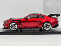 IXO x MCG 2025 Ford Mustang GTD Red Metallic w Silver Wheels 1:18 - New