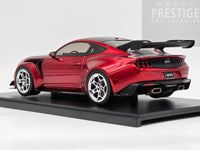 IXO x MCG 2025 Ford Mustang GTD Red Metallic w Silver Wheels 1:18 - New