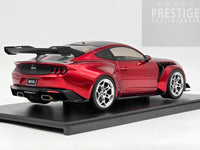 IXO x MCG 2025 Ford Mustang GTD Red Metallic w Silver Wheels 1:18 - New